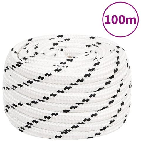 Corda Da Lavoro Bianca 16 Mm 100 M In Poliestere - Foto 1