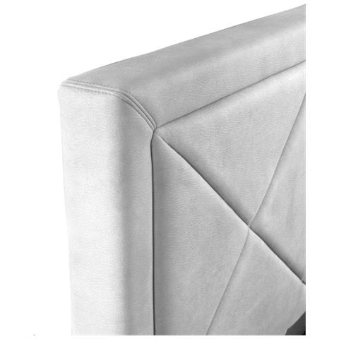 Letto Matrimoniale, Modello Miami, L'elemento Principale E La Lavorazione Della Testata Letto, Rete A Doghe 160x190 Cm, Tessuto Giroletto Sfoderabile, Made In Italy - Foto 7