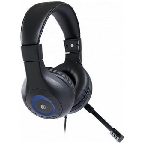 Cuffie Per Pc Cablata Con Jack Da 3,5 Mm Con Microfono, Nero - Foto 1