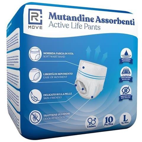 Confezione 10pz Mutandine Assorbenti ActiveLife Adulto Tg.L - Foto 1