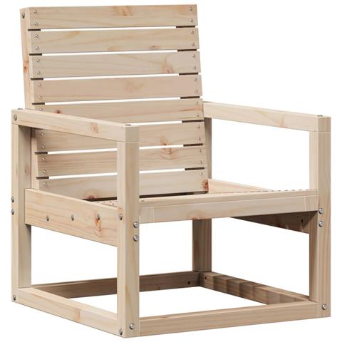 Sedia da Giardino 57,5x63x76 cm in Legno Massello di Pino - Foto 2