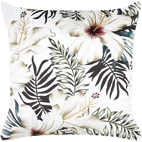 Cuscino Decorativo Okra Velluto 45 X 45 Cm Motivo Di Piante Multicolore - Foto 2