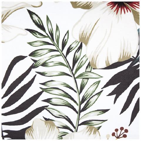 Cuscino Decorativo Okra Velluto 45 X 45 Cm Motivo Di Piante Multicolore - Foto 5