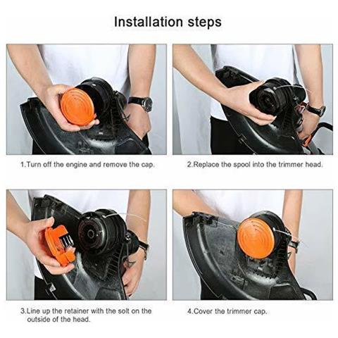 Bobine Per Tagliabordi Tagliaerba Black & Decker Gl4525, Gl5028, Glc1423l, Glc1825l - Foto 2