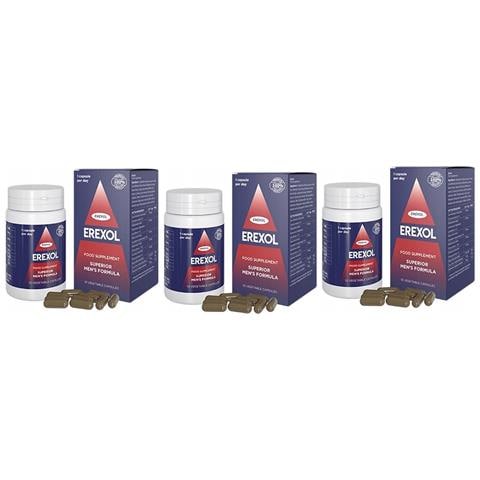 3x Erexol Integratore Alimentare Per Uomini 10 Pezzi | Ginsenosides Maca Zen Shen - Foto 1