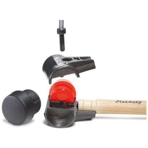 26613 Martello Con Colpo Morto Nero, Arancione, Legno - Foto 3