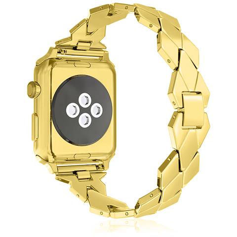 Dam  Cinturino In Metallo Compatibile Apple Watch 38/40/41mm 17x1x0,3 Cm. Colore: Oro - Foto 1