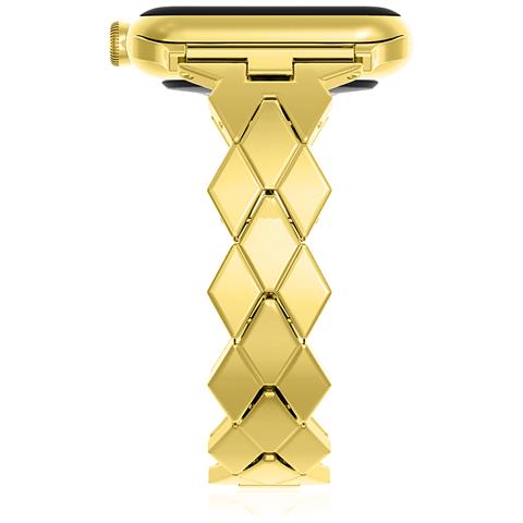 Dam  Cinturino In Metallo Compatibile Apple Watch 38/40/41mm 17x1x0,3 Cm. Colore: Oro - Foto 5
