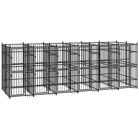 Lusso Casadino - Gabbia Per Cani Da Esterno In Acciaio 11,06 M² - Foto 2