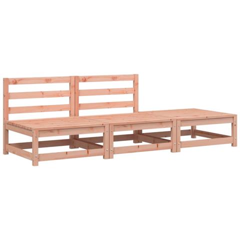 Lusso Casadino - Divano Giardino Senza Braccioli Con Poggiapiedi Legno Douglas - Foto 1