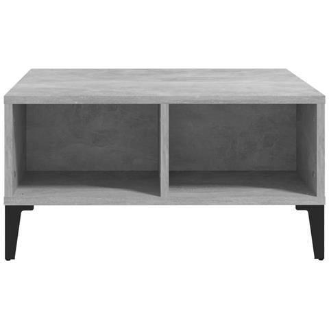 Lusso Casadino - Tavolino Da Salotto Grigio Cemento 60x60x30cm Legno Multistrato - Foto 2