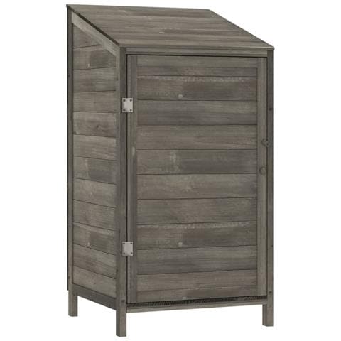 Capanno Da Giardino Antracite 55x52x112 Cm Legno Massello Abete - Foto 1