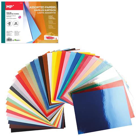 Carta Artigianato Assortita 42 Fogli - Foto 1