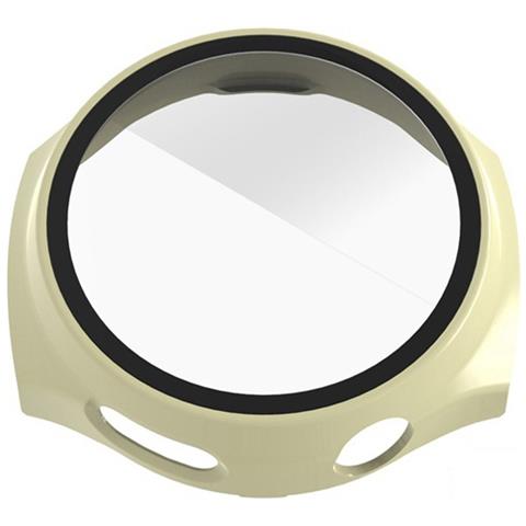Custodia Per Smartwatch Kpep Con Protezione Schermo In Vetro Temperato - Cover Rigida In Pc White - Foto 3