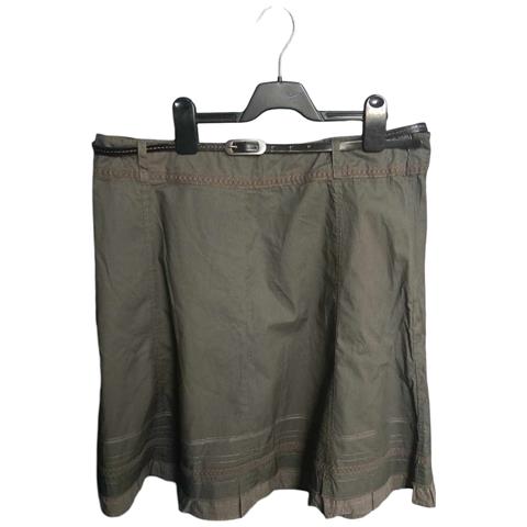 Zero Gonna Midi Comoda Elegante Con Cintura Verde Taglia 44 - Foto 1