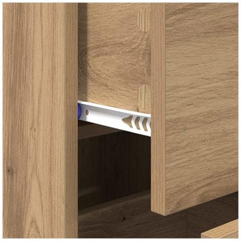 Credenza con cassetto Rovere artigianale 34,5 x 34 x 90 cm - Foto 9
