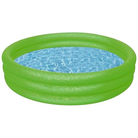 Piscina Gonfiabile A 3 Scomparti 152x30 Cm Resistente, Verde - Foto 2