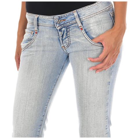 Jeans Lunghi Strappati 10db50076 Da Donna - Foto 2
