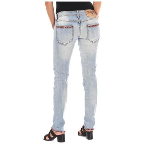 Jeans Lunghi Strappati 10db50076 Da Donna - Foto 3