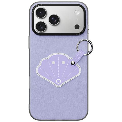 Cover per iPhone 17 Pro Max - PC+Pelle /PU, Viola, Con Anillo - Foto 4