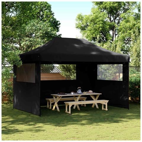 Tenda Party Nero 292 x 440 x 315 cm Tessuto Oxford - Foto 2