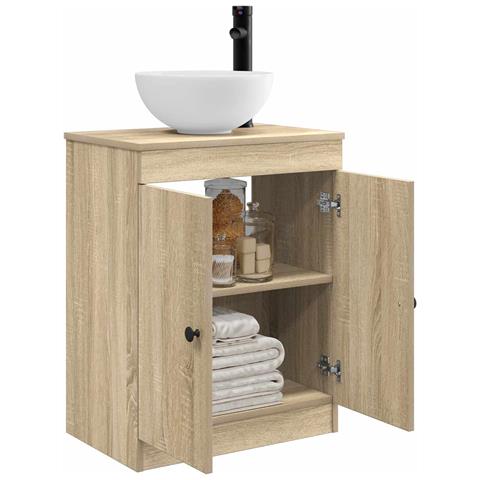 Mobile da bagno con lavabo Rovere Sonoma 54 x 35 x 83 cm - Foto 2