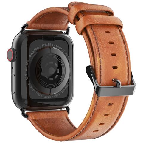Cinturino Orologio per Apple Watch - Pelle, Marrone - Foto 1