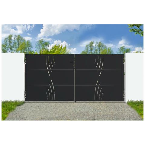 Cancello in acciaio nero opaco 3m NALI VELETA H. 140cm - Foto 1