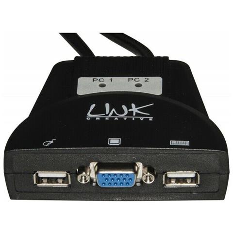 Switch 2Pc Usb / Vga / Kb + Audio Mouse con Cavi Inclusi - Foto 2