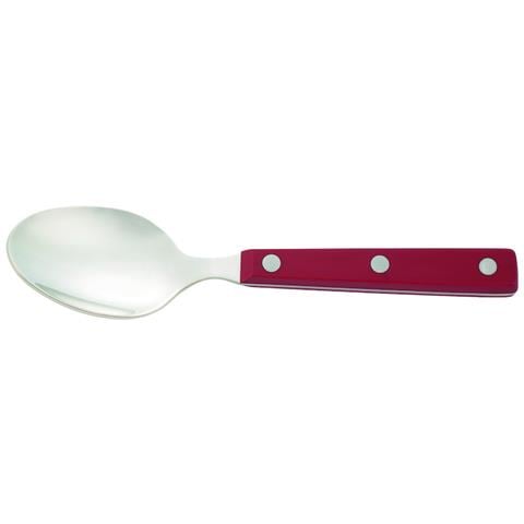 Cucchiaio Tavola - Acciaio Inossidabile 18/10 E 200 Mm - Manico Polioxymetilene (pom) Colore Rosso - Foto 1