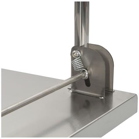 Carrello Di Trasporto Argento 82x53x86 Cm Acciaio Inossidabile - Foto 2