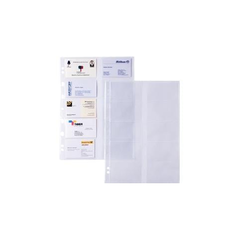 10 Buste Forate Atla Card 21x29,7cm Porta 20 Biglietti Visita Sei Rota - Foto 1