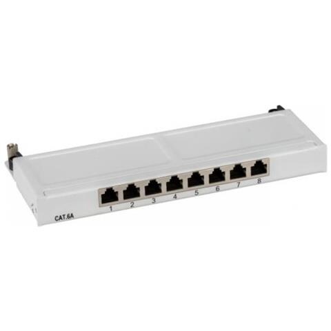 Efb Mini-patchpanel Stp 8xrj45 Cat. 6a, 25,40cm (10"") 0,5he, Ral7035 Grau (37738.8) - Foto 1