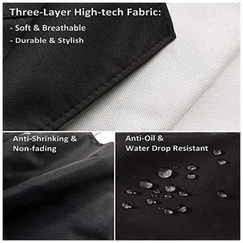 2 Confezioni Grembiule Da Cucina Impermeabile Regolabile Chef Grembiule Con Tasche Per La Casa Ristorante Artigianato Giardino Barbecue Scuola Coffee House Grembiule Uomo Donna - Foto 4