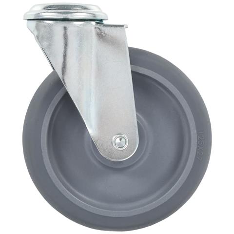 Ruote Girevoli con Foro per Bulloni 4 pz 125 mm - Foto 2