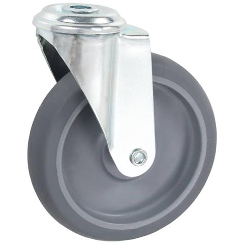 Ruote Girevoli con Foro per Bulloni 4 pz 125 mm - Foto 4