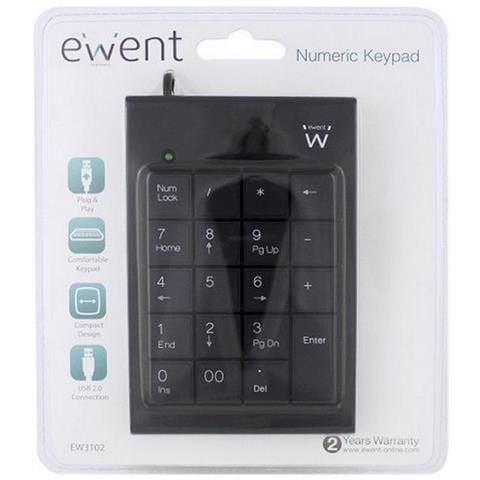 Tastierino Numerico USB   EW3102  per Casa e Ufficio Colore Nero - Foto 6