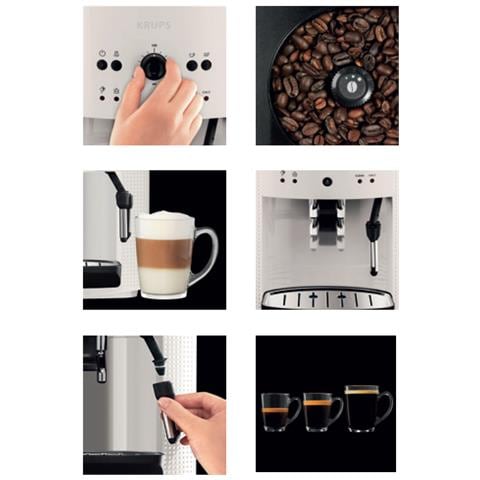 EA8105 Espresso macchina per il caffè Capacità 1.6L 9 Tazze Bianco - Foto 2
