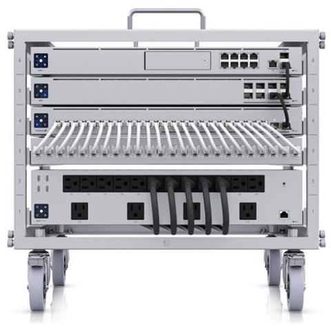 Ubiquiti U-rack-6u-tl | Telaio Rack Mobile | 6u, Con Pannello Patch A 24 Porte - Foto 1