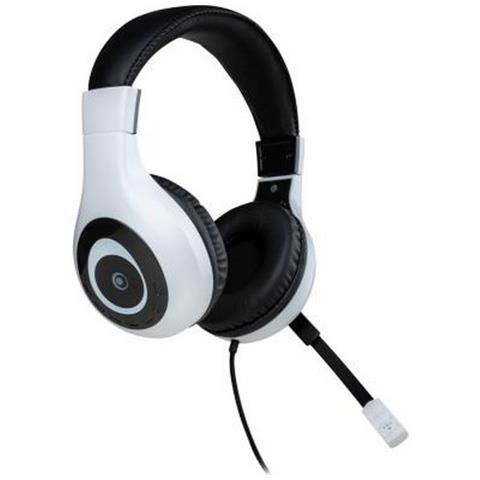 Cuffie Per Pc Cablata Con Jack Da 3,5 Mm Con Microfono, Bianco / Nero - Foto 2