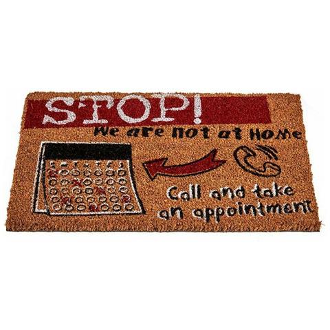 Zerbino Stop Nero Rosso Naturale Fibra Di Cocco 40 X 1,5 X 60 Cm (12 Unità) - Foto 2