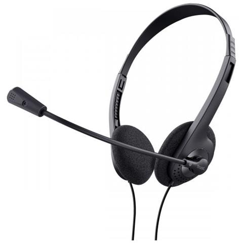 Auricolari Con Microfono Trust 24659 Nero Usb Jack 3.5 Mm 1,8 M - Foto 1