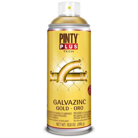 Vernice Spray Pintyplus Tech Galvazinc G151 306 Ml Brillante Oro - Foto 1