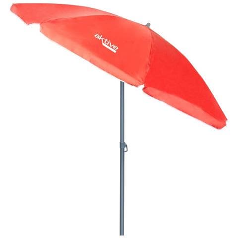 Ombrellone Aktive Uv50 Ø 180 Cm Corallo Poliestere Alluminio 180 X 187 X 180 Cm (12 Unità) - Foto 7