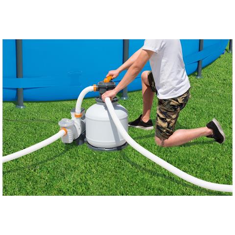 Pompa Filtro A Sabbia Depuratore Monoblocco Per Piscine 11355 Lt Per Ora 58486 - Foto 2