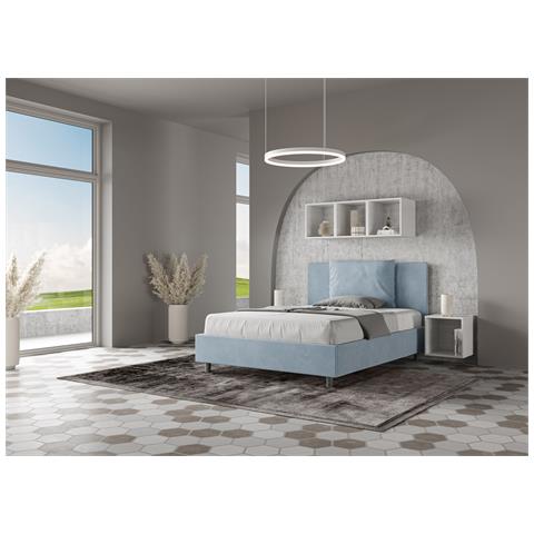 Letto Antea 130x200 Rete E Contenitore Azzurro - Foto 2