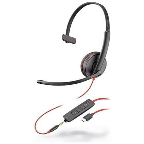 Blackwire 3215 Auricolare Cablato USB-C Nero - Foto 1