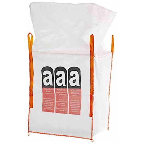Big Bag Per Amianto Con Grembiule Capacità Di Carico 1000 Kg, 90 X 90 X 110 Cm - Foto 1