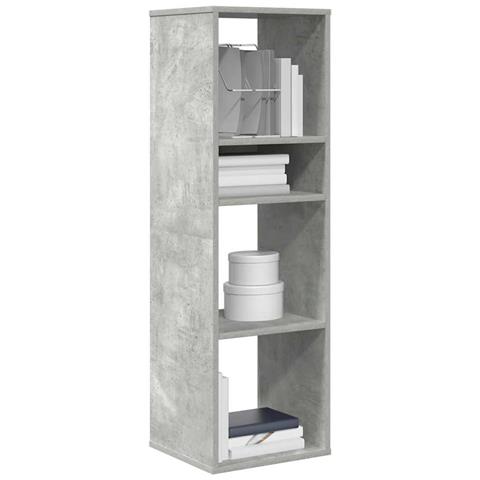 Libreria Grigio Cemento 34x31x112 Cm In Legno Multistrato - Foto 1