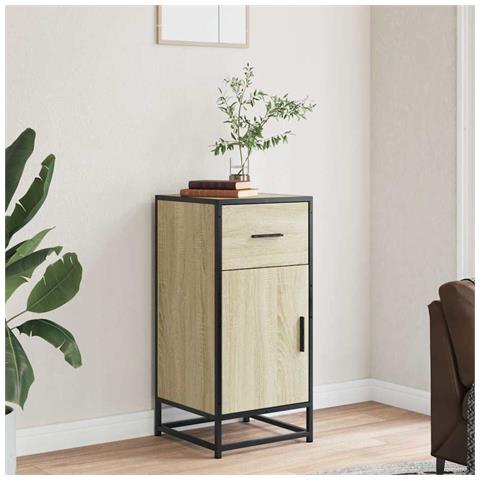 Credenza Rovere Sonoma 35,5x35x76 Cm In Truciolato - Foto 3